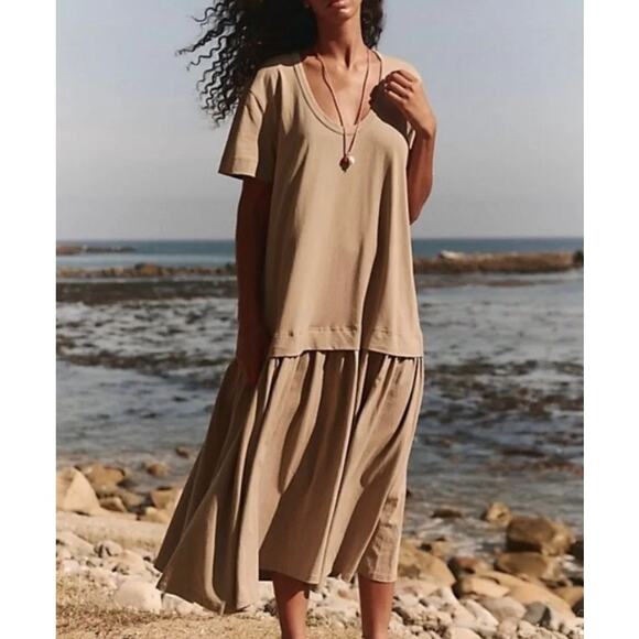Free People Herron Drop -Waist Maxi Dress Size Medium NEW MSRP$128 - Picture 1 of 4